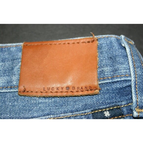 Lucky Brand jeans womens 6 Sienna Cigarette distressed 33 x 25 blue - Picture 6 of 11